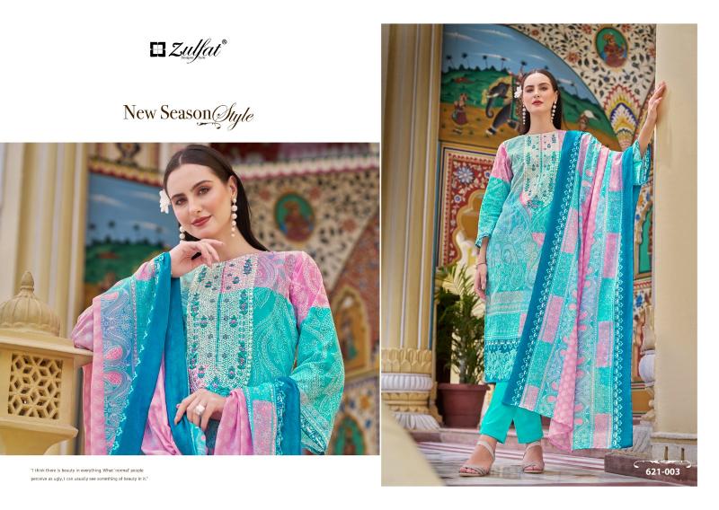 noor by zulfat cotton readymade classic big size 3pcs dress