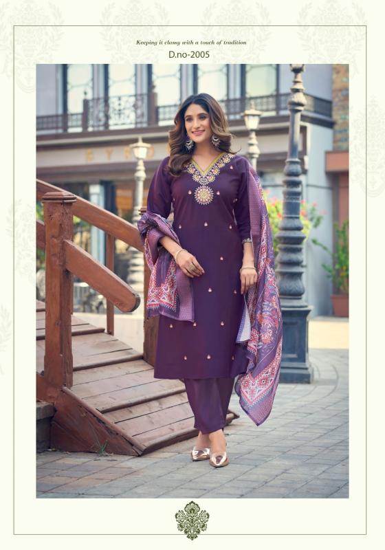 ossm nusrat vol 2 viscose roman silk readymade big size classic suit for ladies 