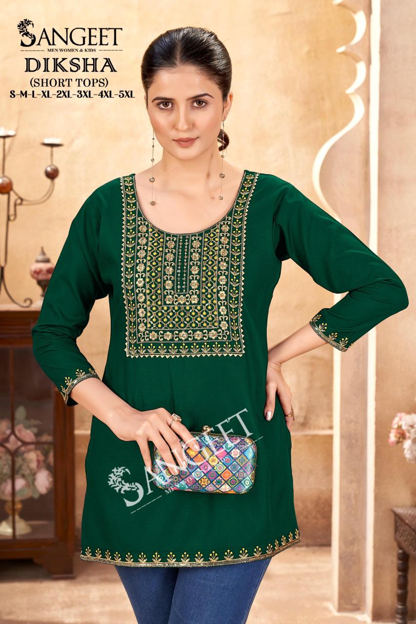 pr diksha rayon fully stitch big size pretty look short kurtis