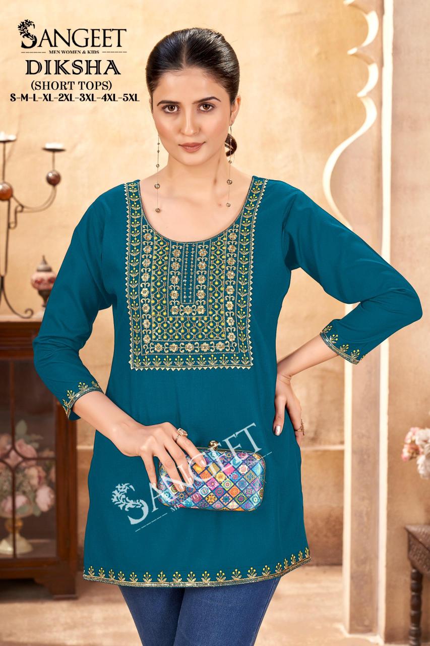 pr diksha rayon fully stitch big size pretty look short kurtis