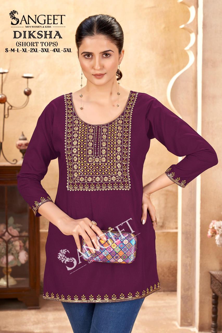 pr diksha rayon fully stitch big size pretty look short kurtis