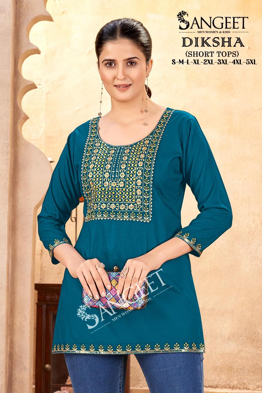 pr diksha rayon fully stitch big size pretty look short kurtis