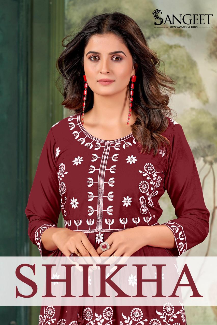 pr shikha malai rayon fully stitch plus size elegant style short kurtis 
