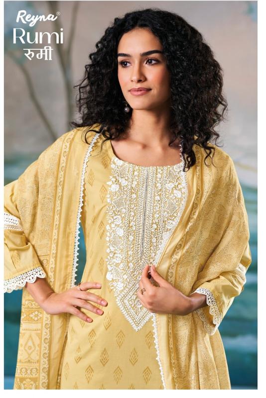 rumi by reyna cotton block print unique colors salwar suit  