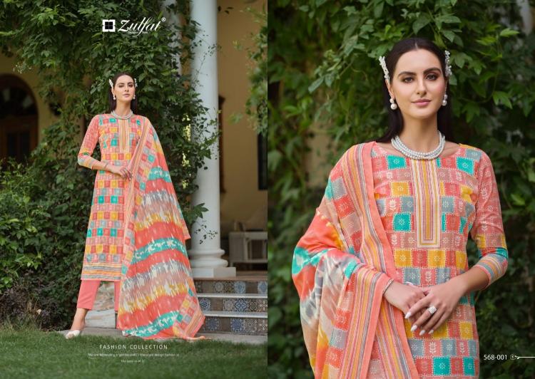 tahira by zulfat cotton readymade comfortable daily wear big size 3pcs dress