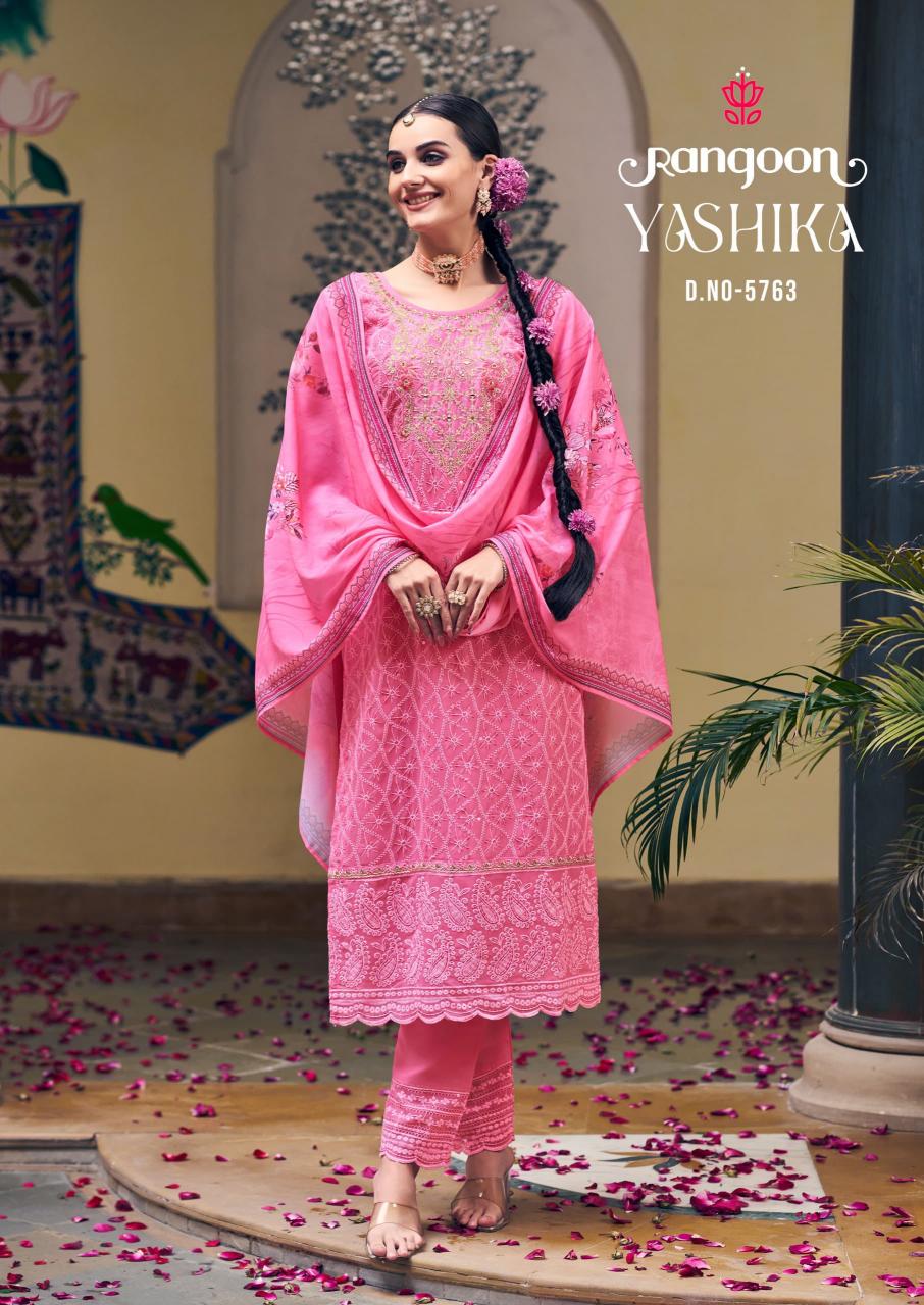 yashika by rangoon readymade chiffon georgette shop trendy 3pcs dress