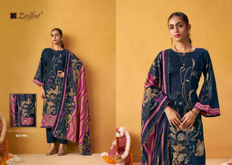 zulfat designer raabta vol 4 jam cotton full stitch big size suits for ladies 