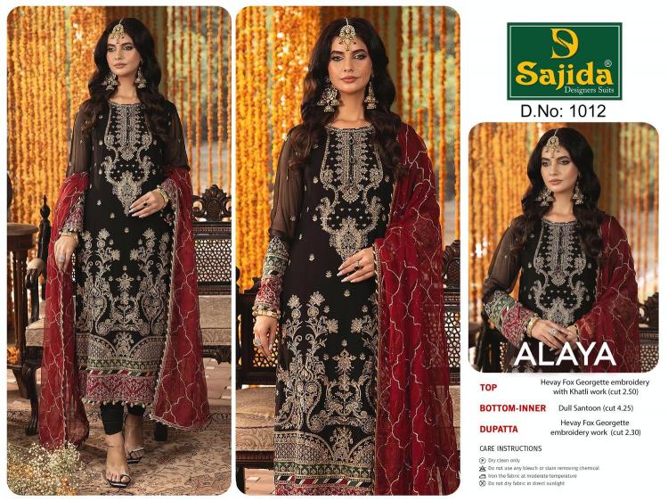 alaya 1012 by sajida designers full stitch big size georgette pakistani suit for women 