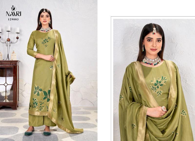 chhaava by naari muslin mina jacquard shop trendy dress for womens 