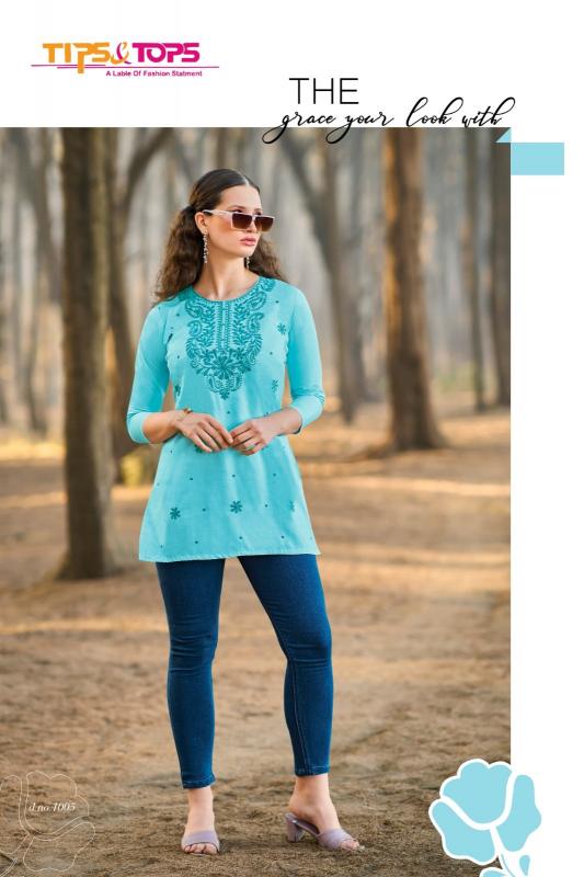 colors vol 5 by tips & tops rayon readymade western tops for girls 