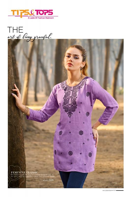 colors vol 5 by tips & tops rayon readymade western tops for girls 