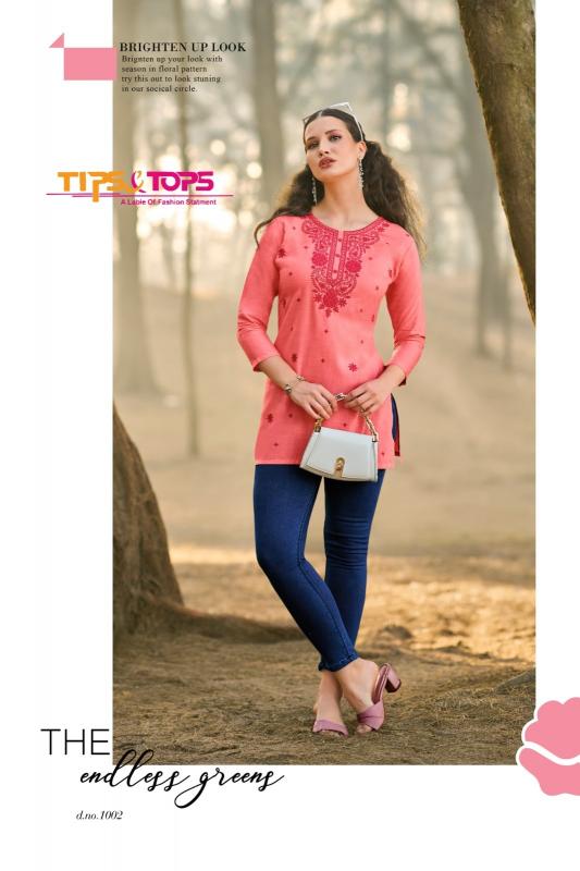 colors vol 5 by tips & tops rayon readymade western tops for girls 