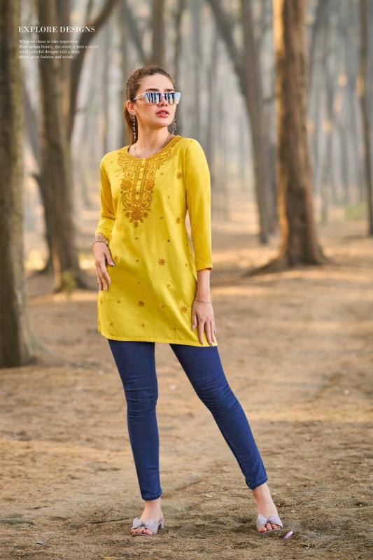 colors vol 5 by tips & tops rayon readymade western tops for girls 