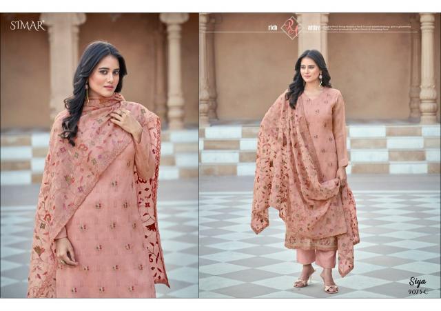 glossy siya viscose organza shop trendy dress material online 