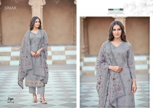 glossy siya viscose organza shop trendy dress material online 