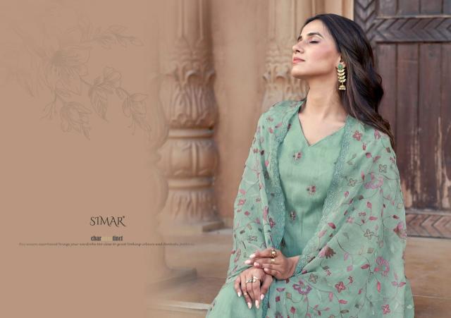 glossy siya viscose organza shop trendy dress material online 