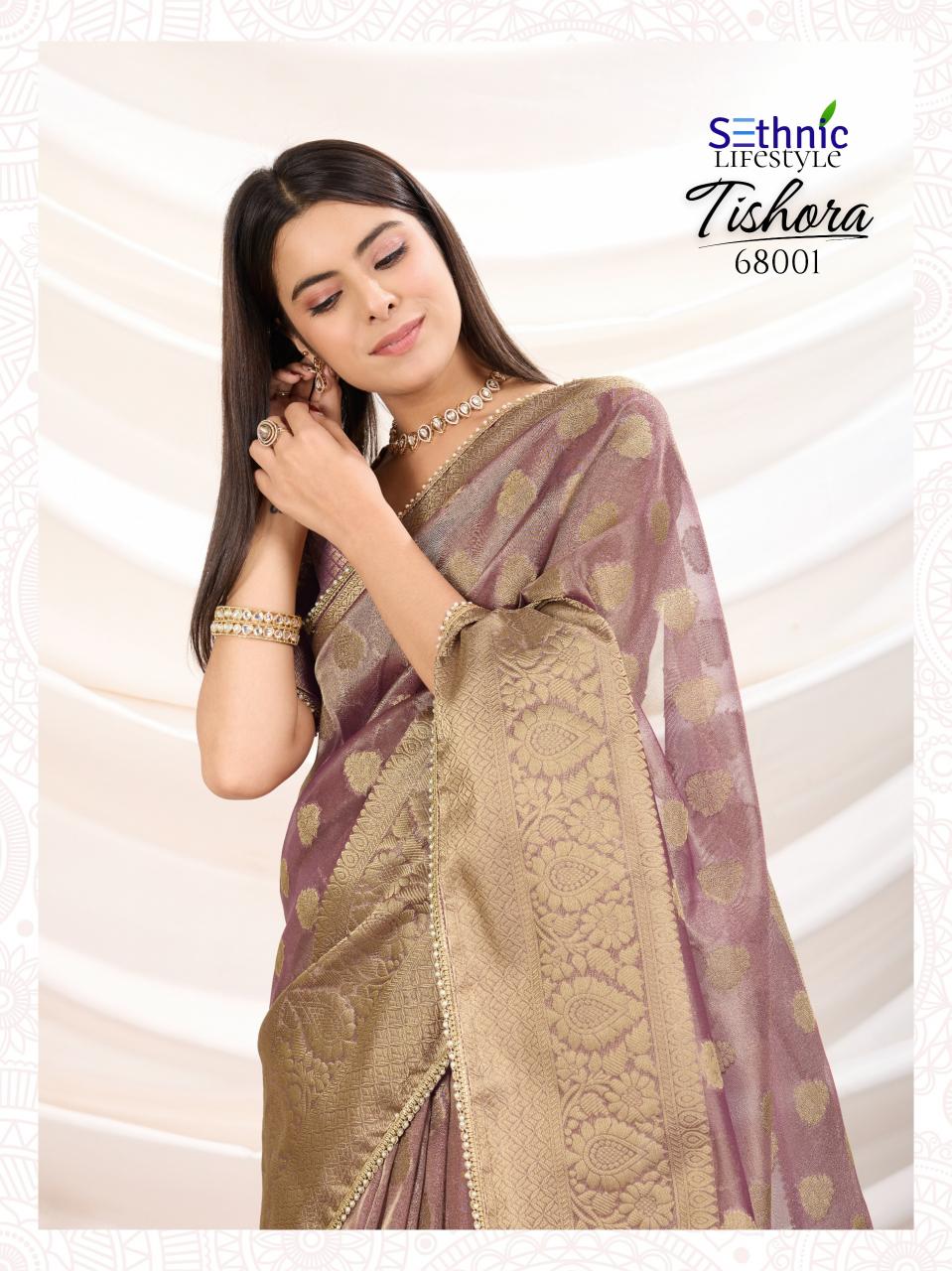 sethnic lifestyle tishora crush tissue silk shop trendy sarees 