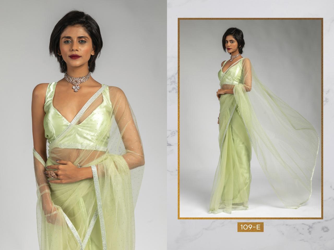 109a-109f burtterfly soft net shop glamorous styles one minute sarees 