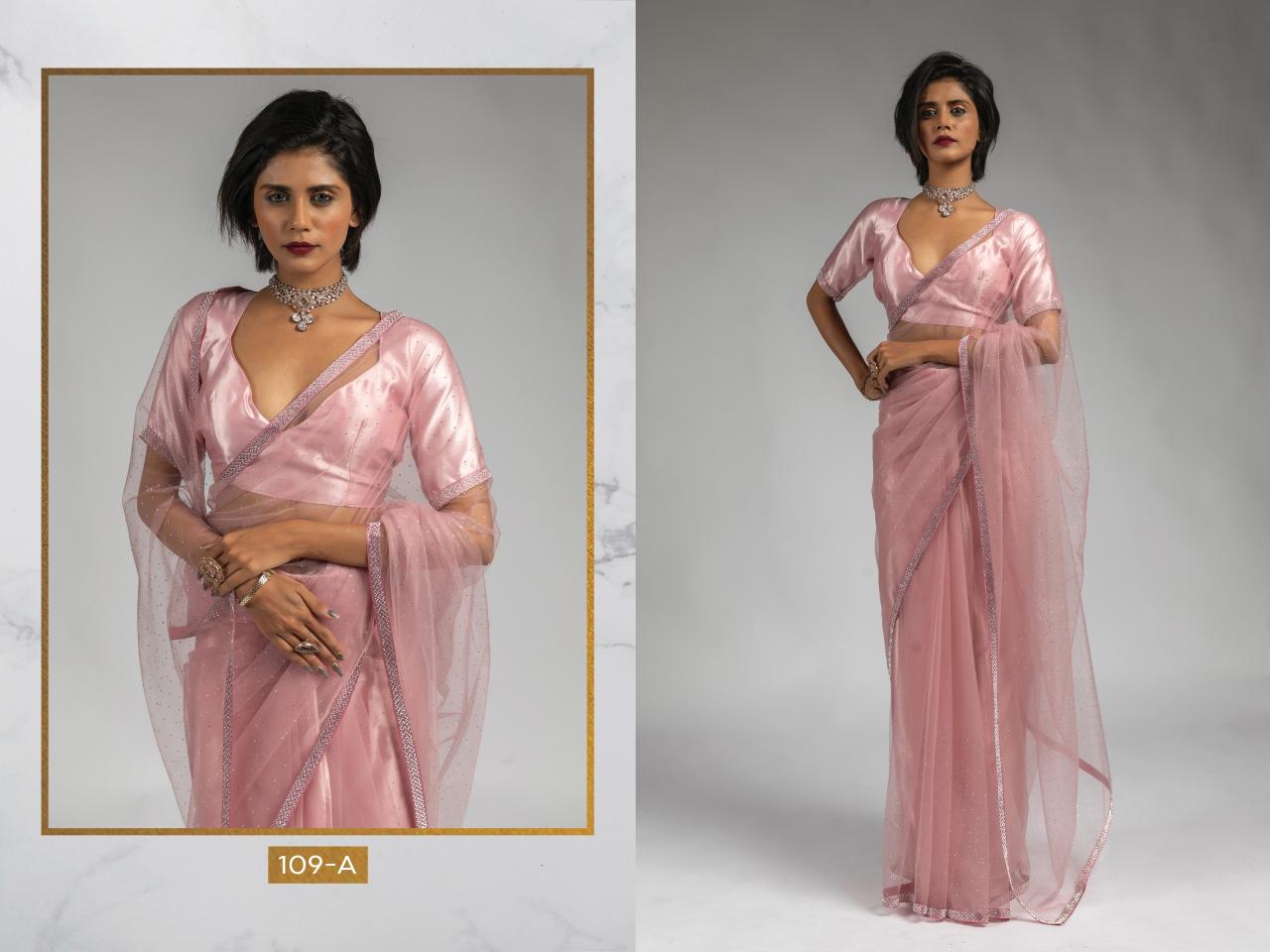 109a-109f burtterfly soft net shop glamorous styles one minute sarees 