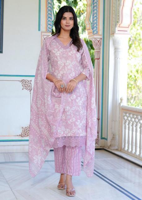 heritage cotton heavy work readymade classic 3 pcs dress supplier 