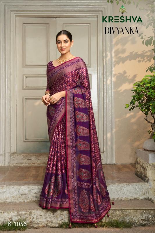 kreshva divyanka georgette party wear shop glamorous styles sarees 