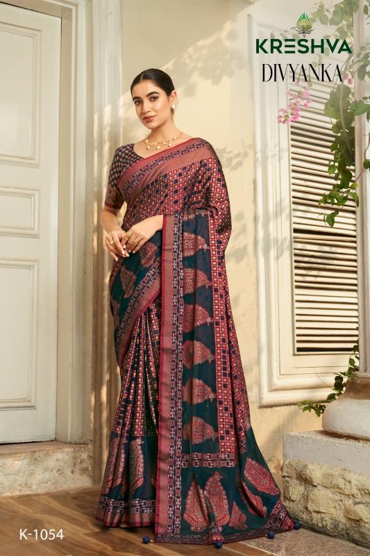 kreshva divyanka georgette party wear shop glamorous styles sarees 