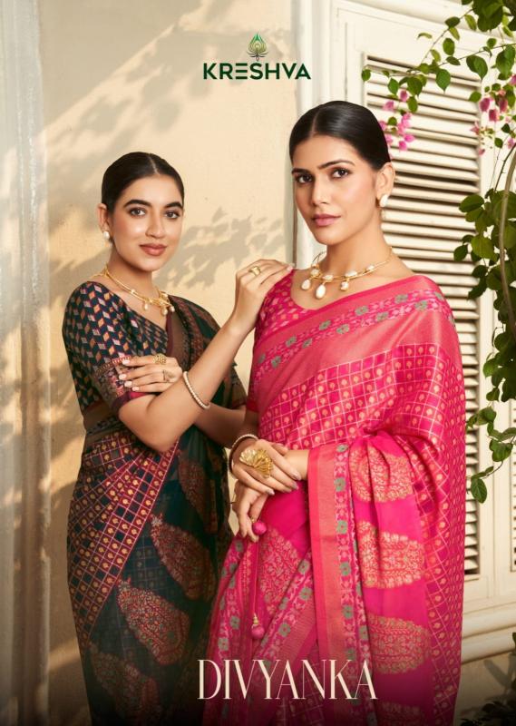kreshva divyanka georgette party wear shop glamorous styles sarees 