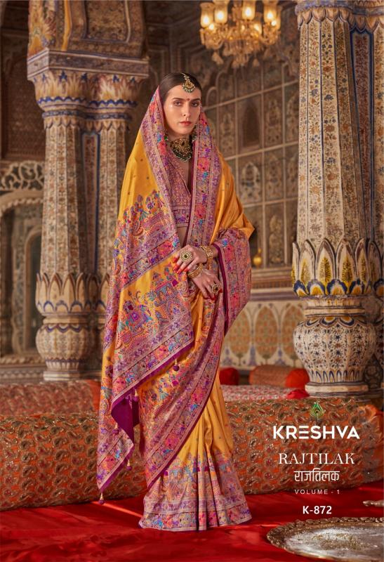 kreshva rajtilak silk party wear shop glamorous styles sarees 