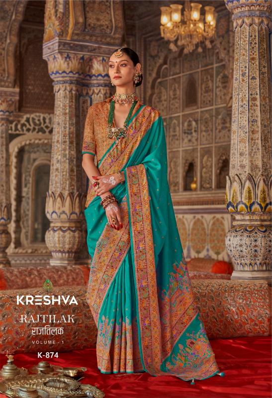 kreshva rajtilak silk party wear shop glamorous styles sarees 