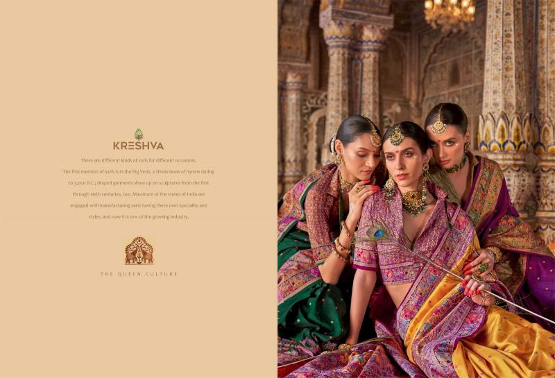 kreshva rajtilak silk party wear shop glamorous styles sarees 