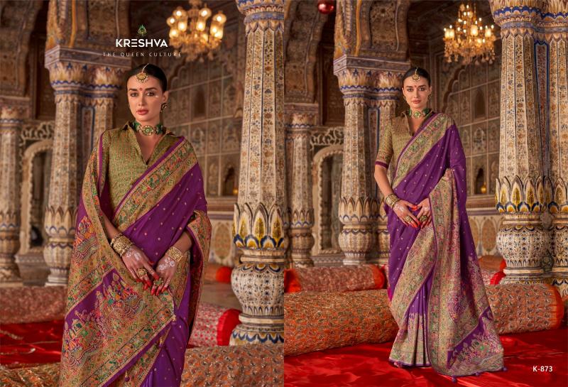 kreshva rajtilak silk party wear shop glamorous styles sarees 