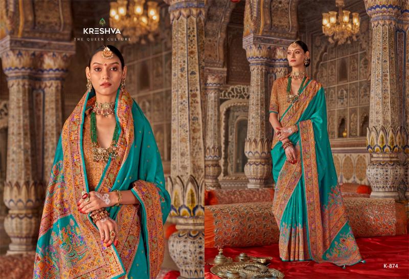 kreshva rajtilak silk party wear shop glamorous styles sarees 