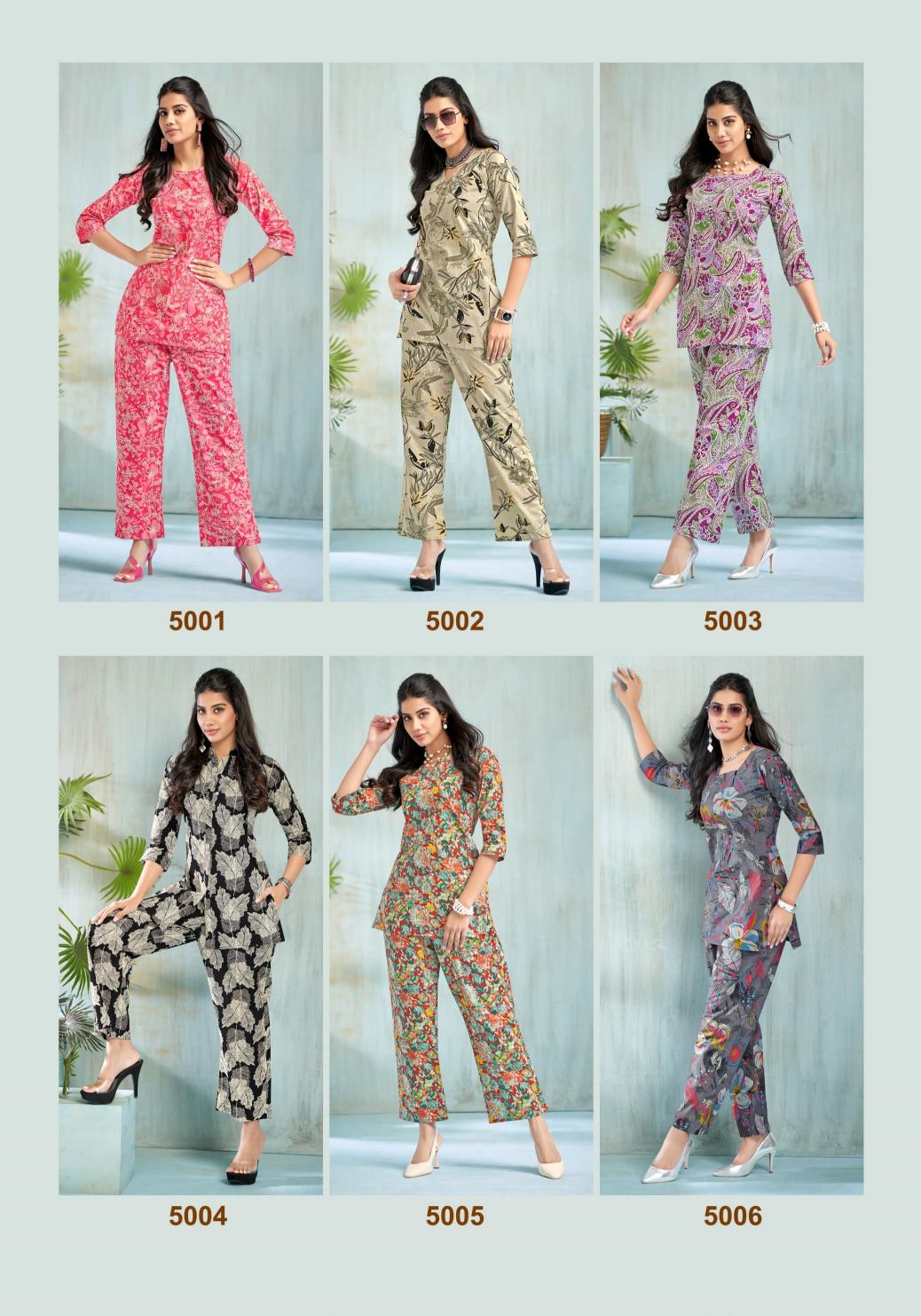 mayur creation alexa vol 5 readymade fashionable cotton cord-set online 