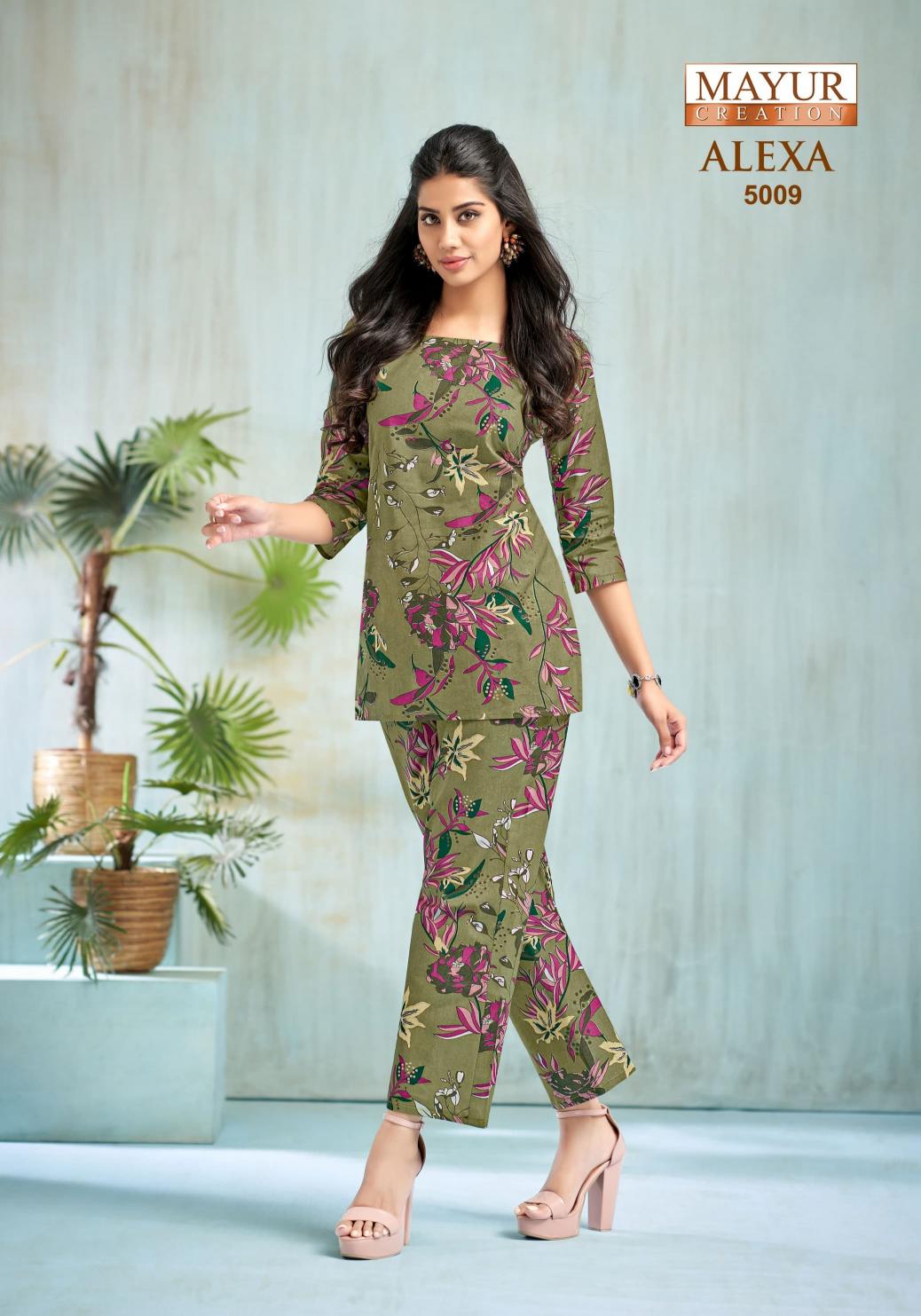 mayur creation alexa vol 5 readymade fashionable cotton cord-set online 