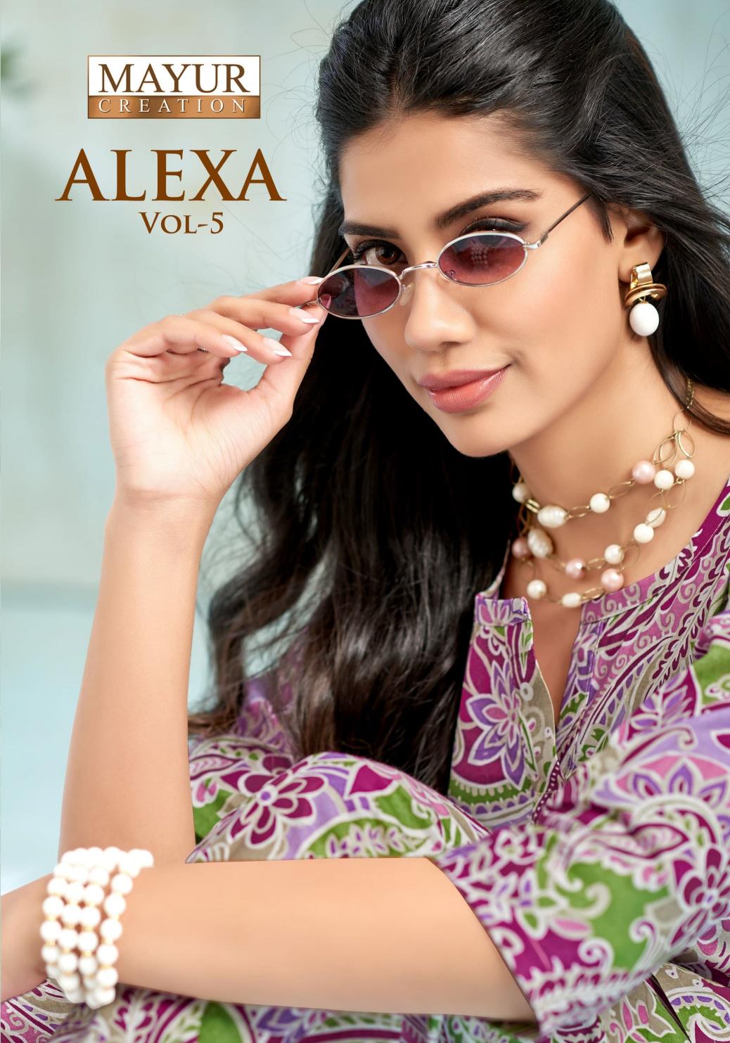 mayur creation alexa vol 5 readymade fashionable cotton cord-set online 