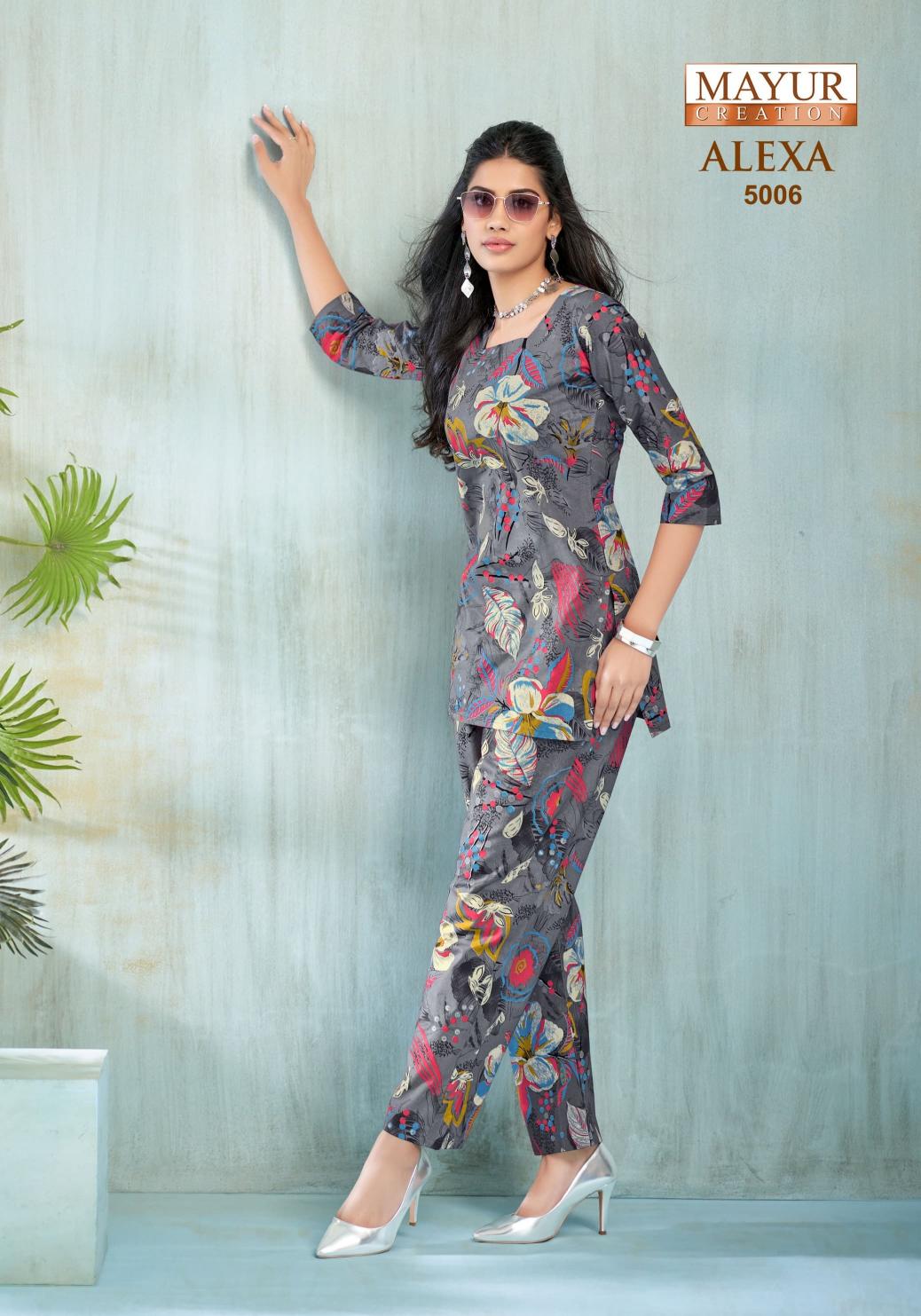 mayur creation alexa vol 5 readymade fashionable cotton cord-set online 