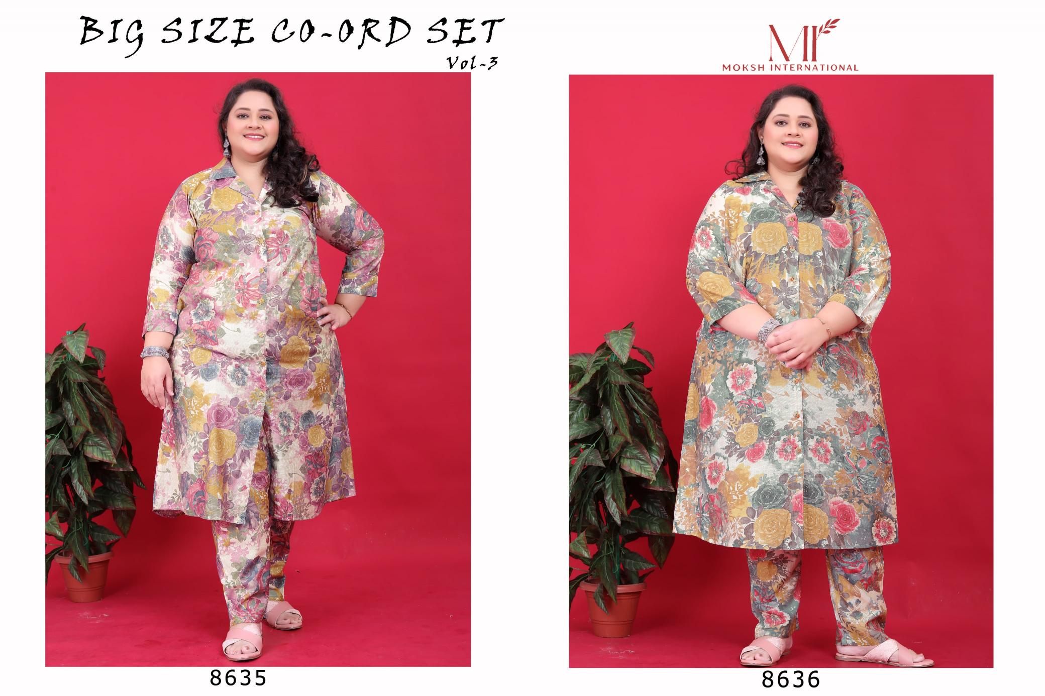 Moksh Big Size Co-ord Set Vol-3  co ord set collection
