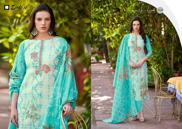 noor vol 2 by zulfat readymade cotton big size suit for womens 