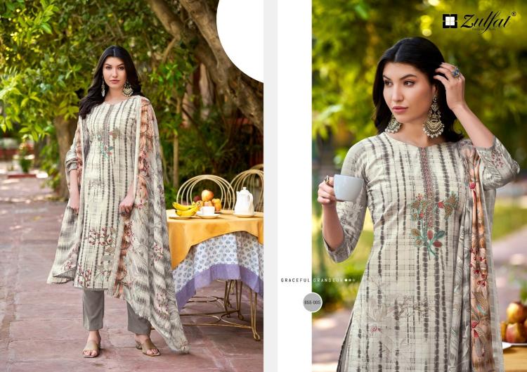 noor vol 2 by zulfat readymade cotton big size suit for womens 