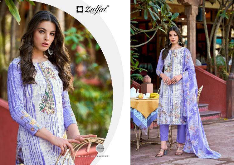 noor vol 2 by zulfat readymade cotton big size suit for womens 
