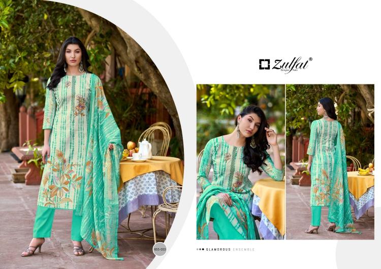 noor vol 2 by zulfat readymade cotton big size suit for womens 