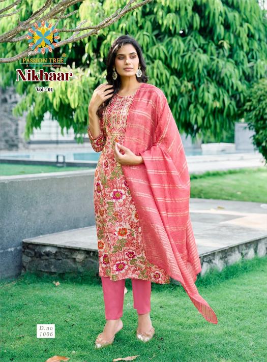 passion tree nikhaar vol 1 readymade big size rayon suit for womens 