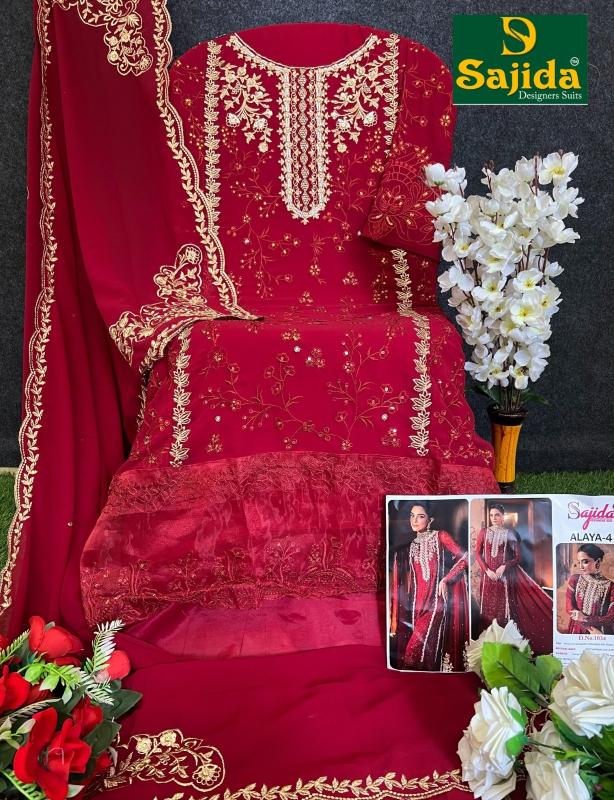 sajida designer alaya vol 4 readymade big size fox georgette pakistani dress