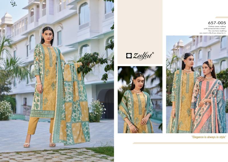 venisha by zulfat designer cotton readymade plus size suit for womens 