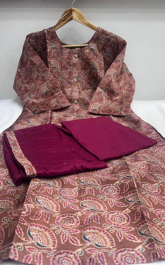 amara by the final touch r r fashion asam silk readymade big size suit for ladies 