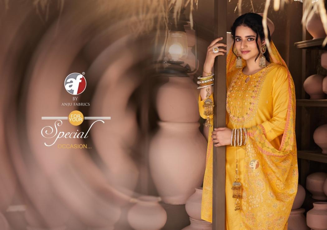 anju fab once more vol 5 viscose nylon exclusive full stitch big size 3pcs dress