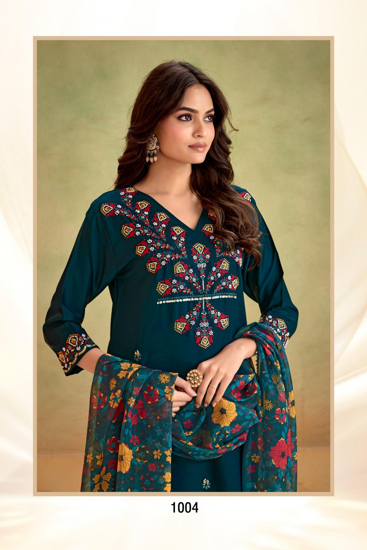 artridhs gaji silks readymade handwork shop trendy combo plazzo suits 