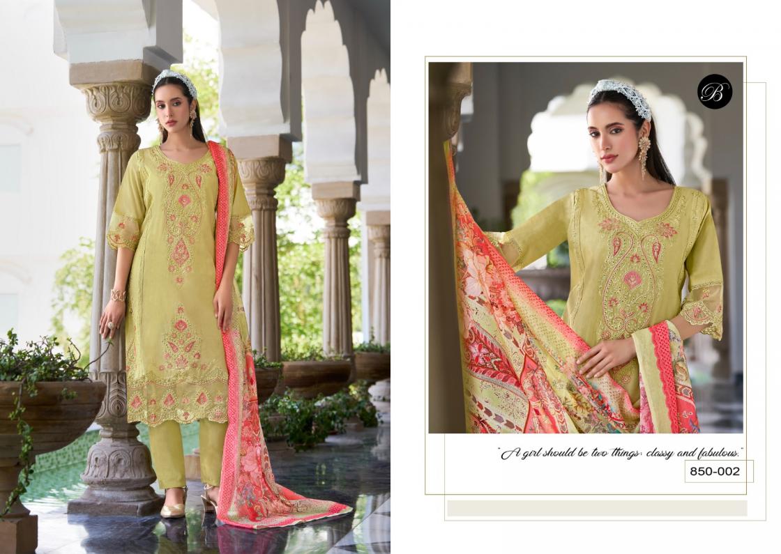 belliza designer studio present zoya vol 2 cotton daman work designer big size readymade suit