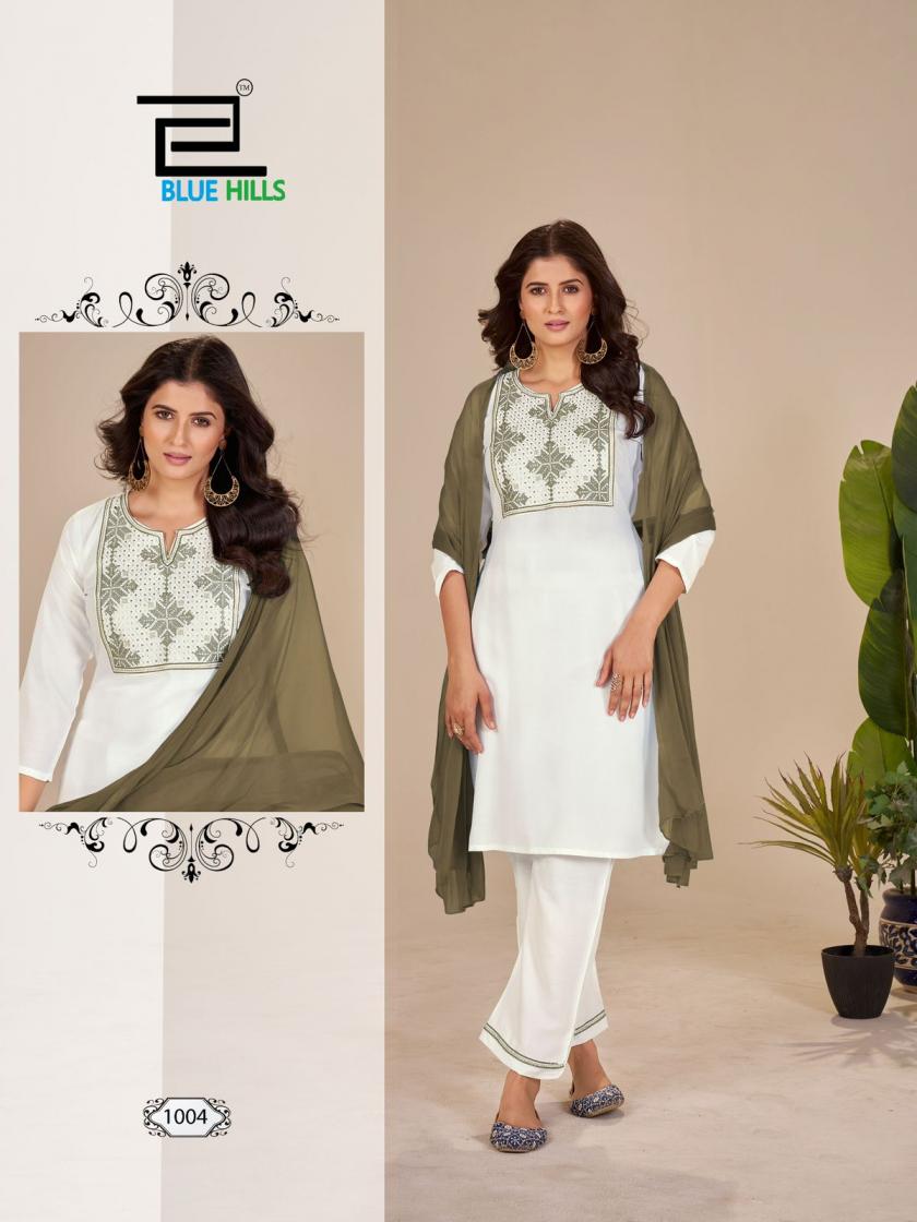 blue hills juliet rayon fully stitch plus size casual suit for womens 