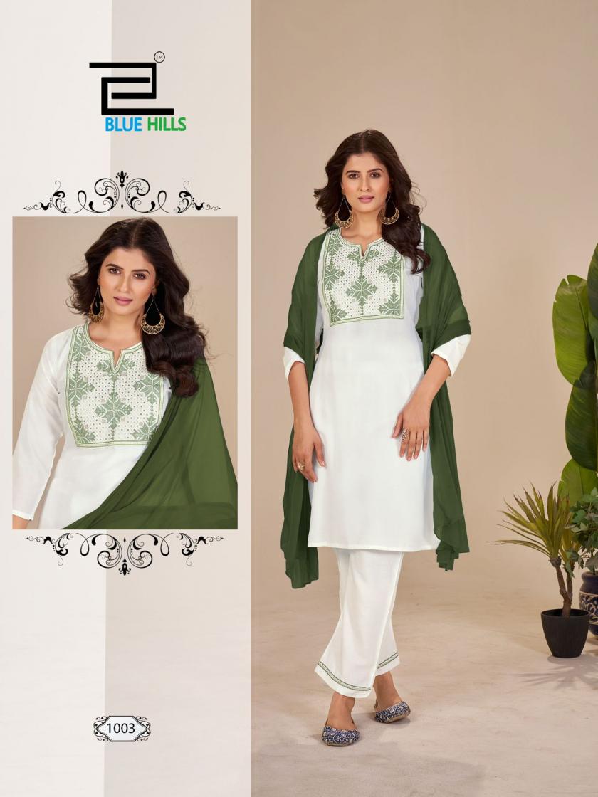 blue hills juliet rayon fully stitch plus size casual suit for womens 